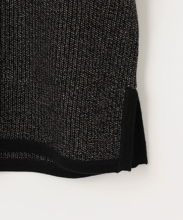 自由区 【PREMIUM KNIT COLLECTION】シャイニーミックスプルオーバー ニット ブラックラメ