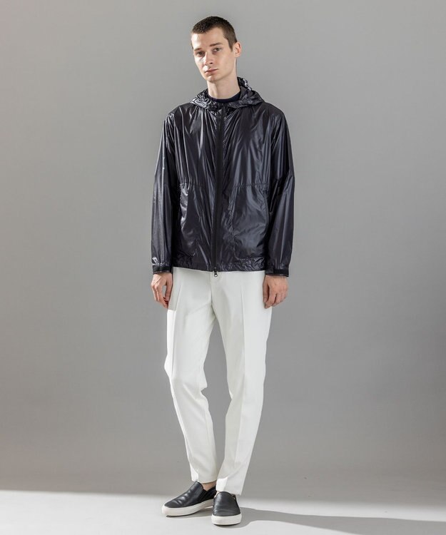 JOSEPH HOMME 新素材【ストレッチ/洗える/撥水/UVカット/接触冷感/防透性/防汚性】プルシェルポンチ  / ドロスト付テーパードパンツ PEGG CONVERTIBLE ホワイト系