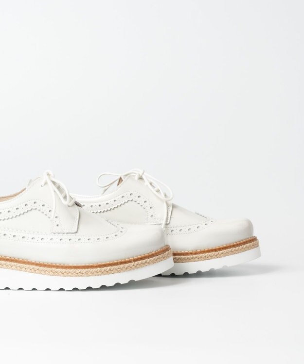 BONTRE 【BONTRE/ボントレ】ジュート厚底レースアップシューズ/05702-RS ホワイト