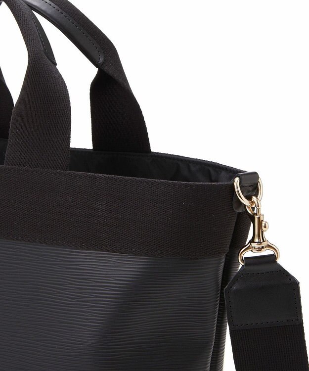 TOPKAPI 【Breath TOPKAPI】RIPPLE リプル ファスナー付 縦型 2way トートバッグL ブラック