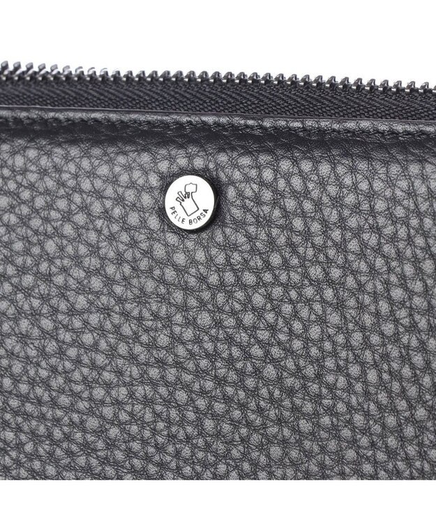 PELLE BORSA L字ファスナー長財布 Mano Good マーノグッズ 4721 ブラック