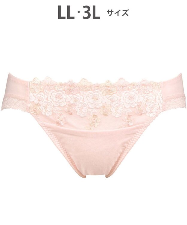 Wing ショーツ KB2060とペア 綿混素材（身生地部） やさしいはきごこち ナチュラルアップブラ はきこみ丈あさめ KF3360 ウイング／ワコール ピンク