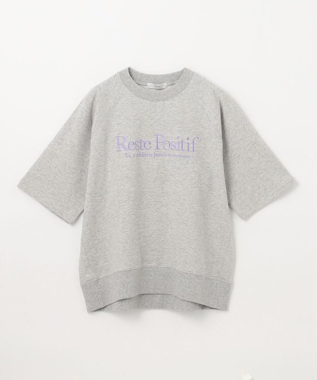 ANY L 【洗濯機可】刺繍ロゴミニ裏毛スウェット ライトグレー