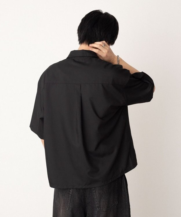 WEGO ダブルポケットボクシーシャツ（SS） ブラック