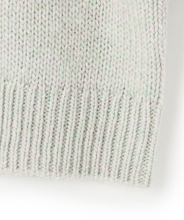 23区 L 【洗える】カラーミックス カーディガン ミントミックス