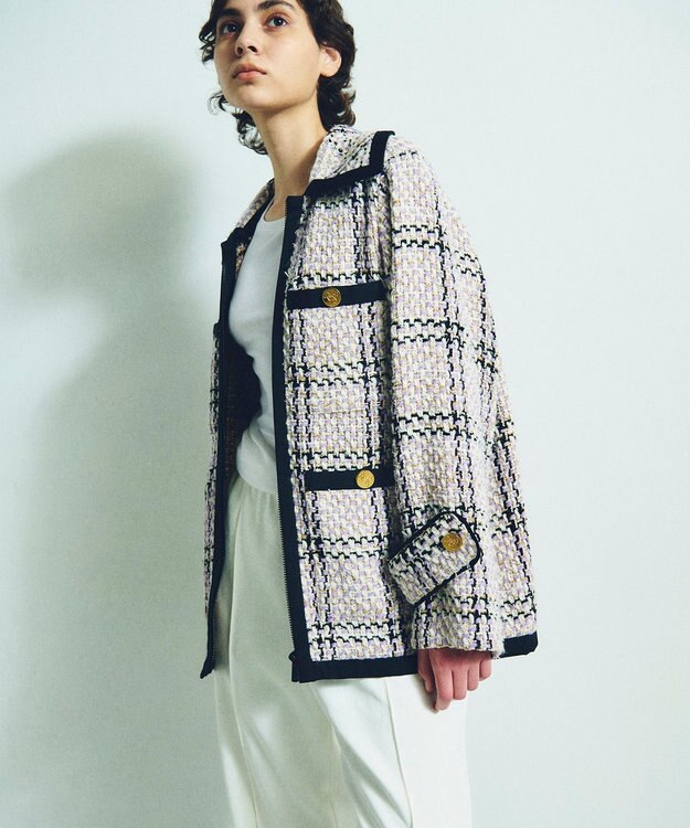 ツイードフーディーコート / GRACE CONTINENTAL | ファッション通販