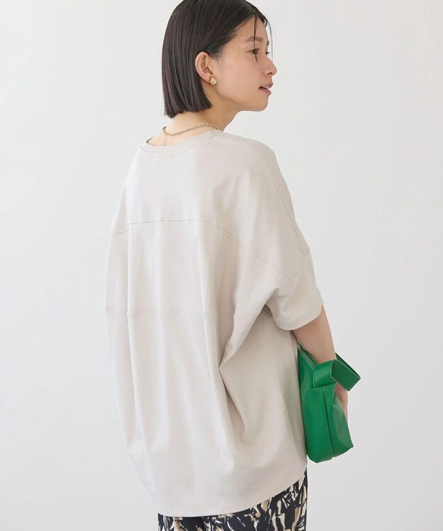 AMERICAN HOLIC 【WEB限定】【UVカット＋接触冷感】 コクーンカットプルオーバー Gray Beige