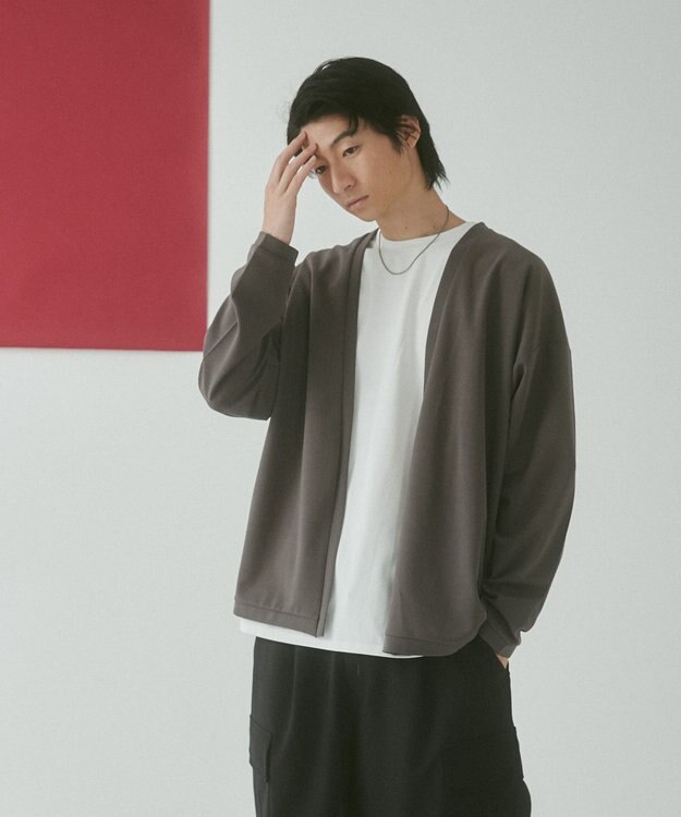 WEGO 【２点セット/LUCY】アンサンブルカーディガン（LS） ダークグレー