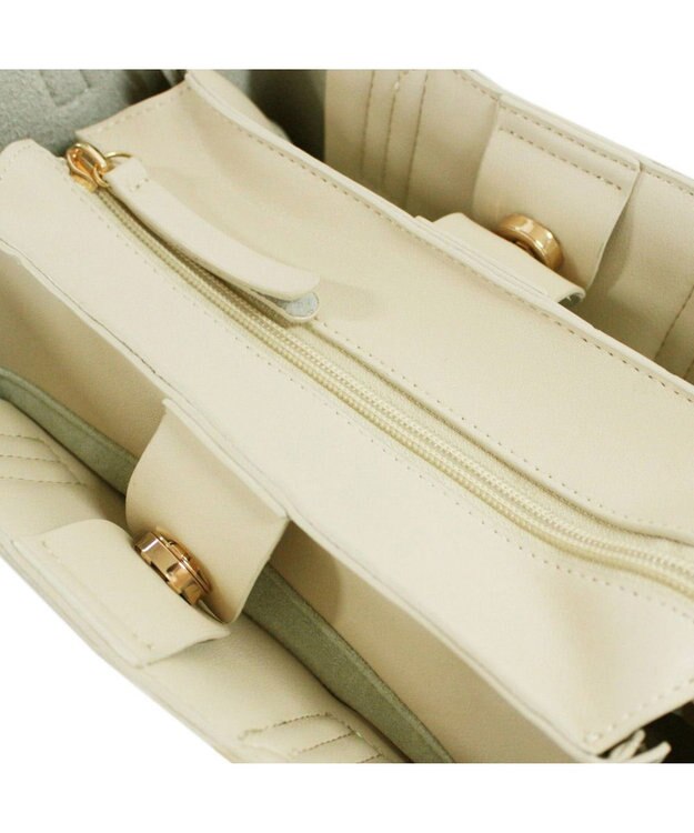 ROOTOTE 3662【きちんと感と頼れる収納力】LT.デリ.オブロング-A 04：アイボリー