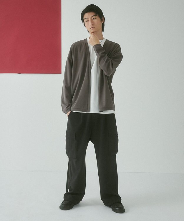 WEGO 【２点セット/LUCY】アンサンブルカーディガン（LS） ダークグレー