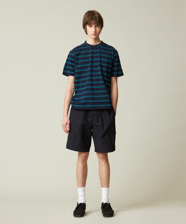 J.PRESS MEN マルチボーダー カノコTシャツ ネイビー系7