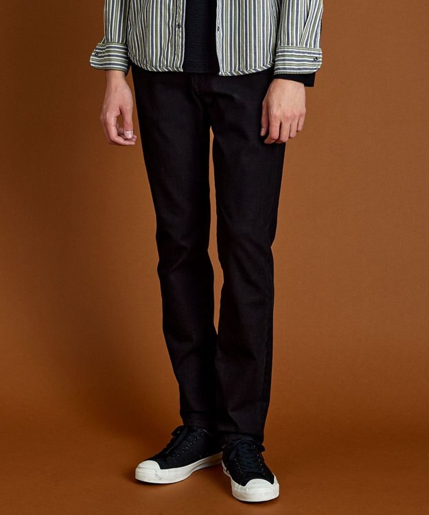 JOSEPH ABBOUD 【キングサイズ・人気】2WAYストレッチISKOデニム ブラック系