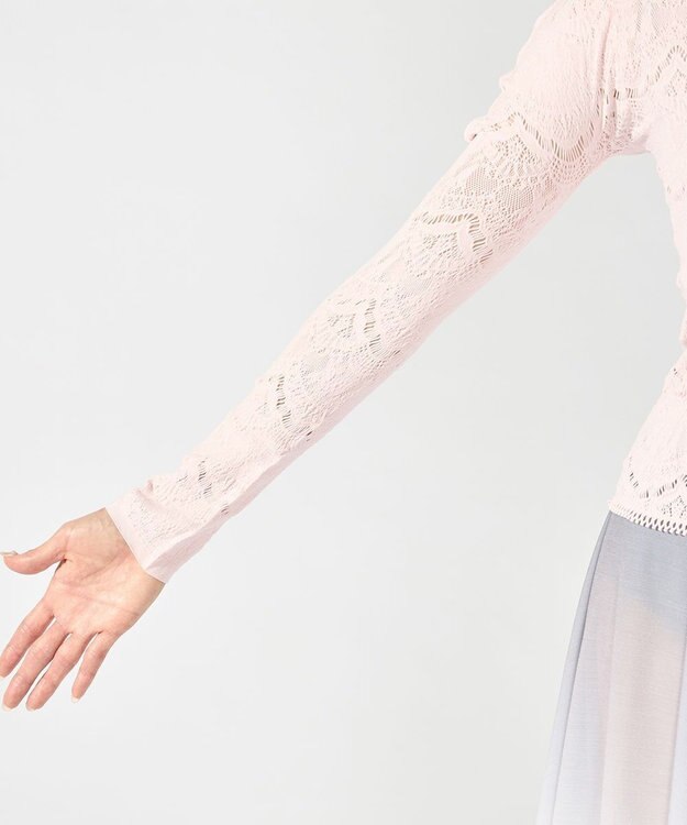 Chacott ノーソーイングクルーネックトップ サーモンピンク