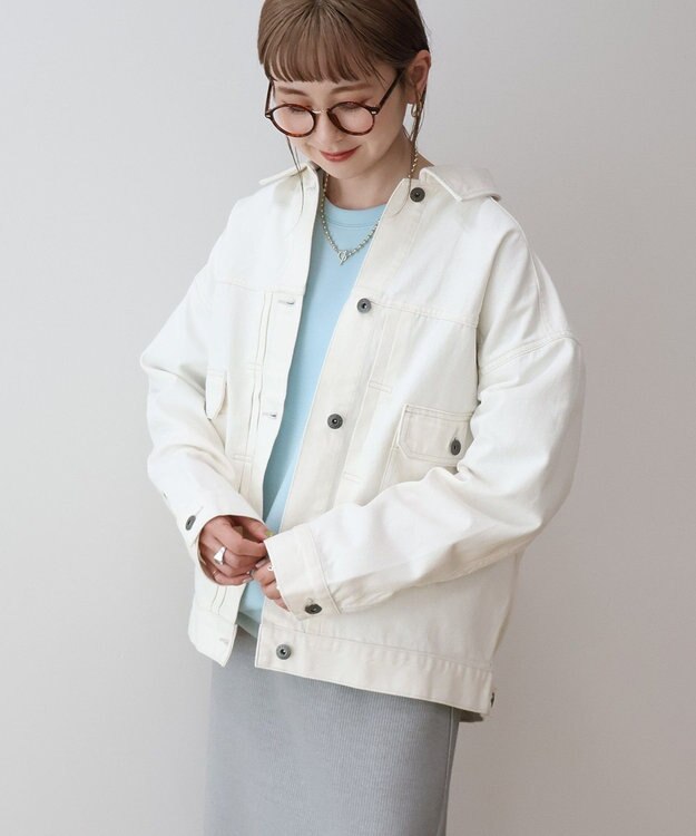 AMERICAN HOLIC デニムオーバージャケット Off White