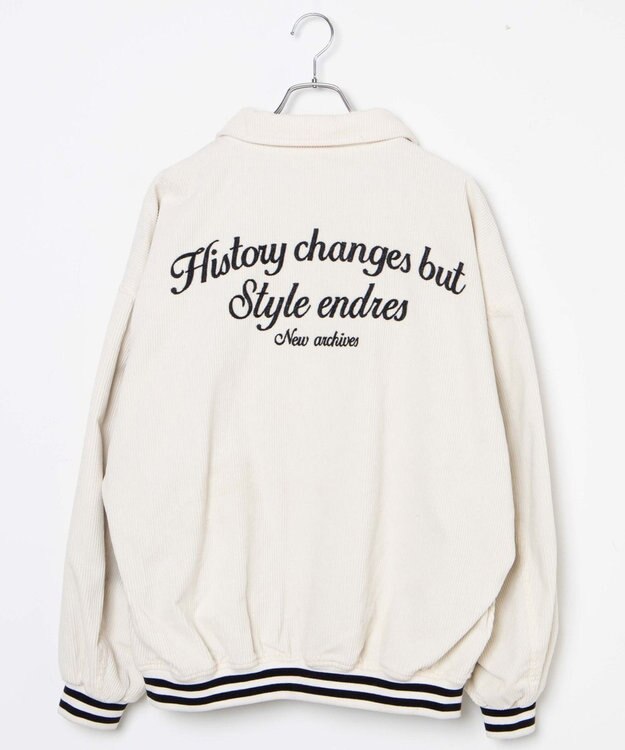 WEGO ヴィンテージコーデュロイスタジャン ホワイトその他