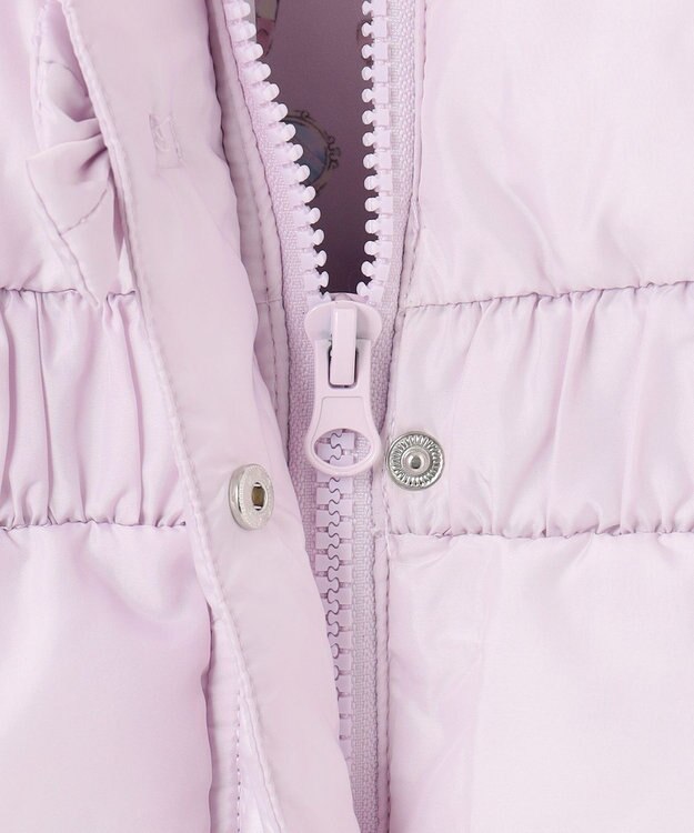 ANY KIDS 【洗濯機OK】中綿Aラインロングコート ラベンダー