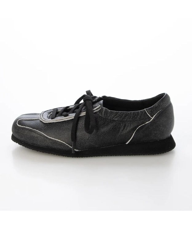 MODE ET JACOMO <D'ICI>ステッチアクセントローテクスニーカー ブラック