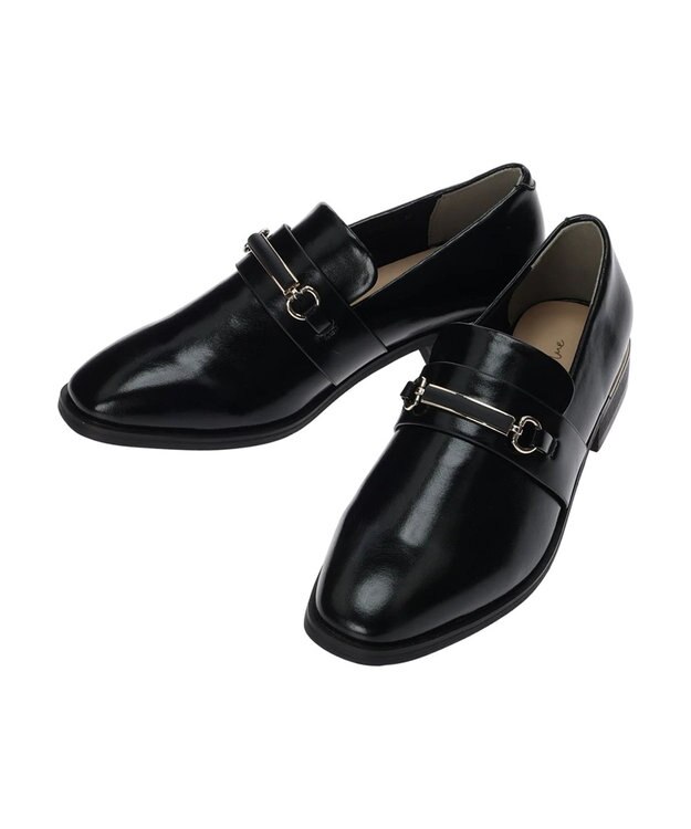 Green Parks ・ｒｉｃｈ　ｂｌｕｅ　ビットローファー Black