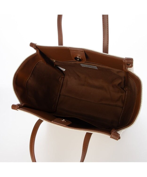 UNBILLION カシュカシュ cachecache / ミニポーチ付エルガリートート キャメル