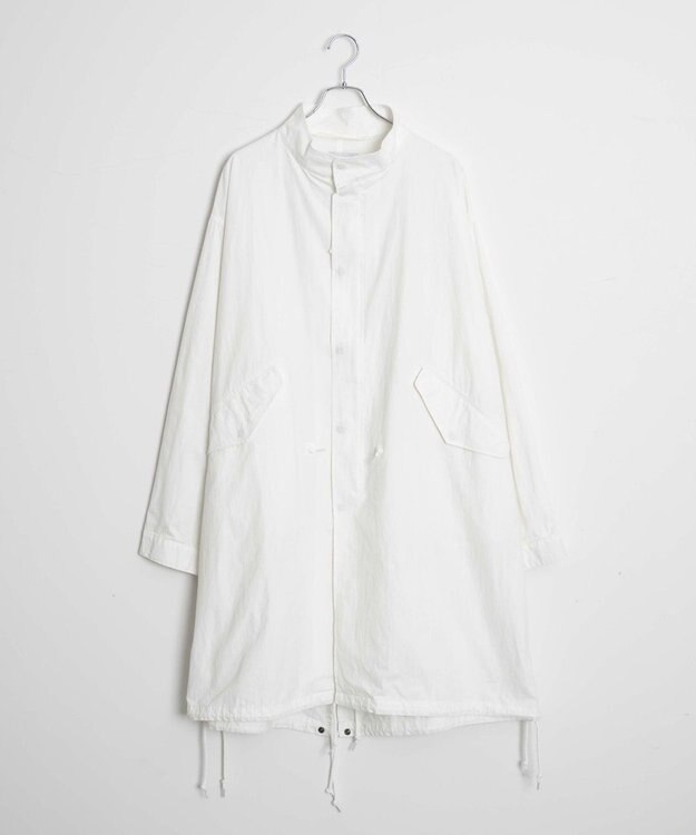 WEGO 【ユニセックス着用ITEM】サイドスリットモッズコート ホワイト