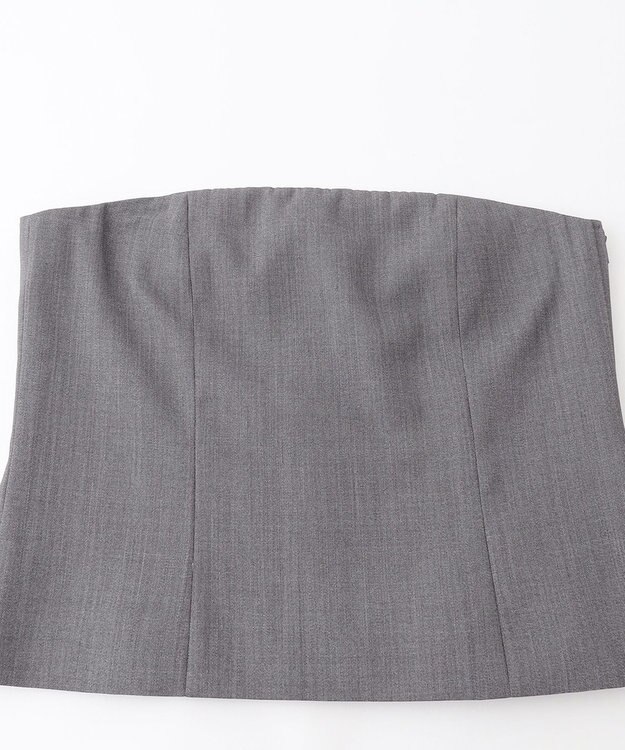 NAVE 【Nave】ウールポリエステルツイル ビスチェ トップグレー系