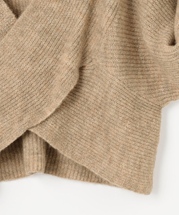 ANY SIS 【洗える】クロスレイヤードニット ワンピース ベージュ