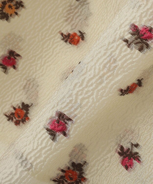 YECCA VECCA シアージャガードペプラムブラウス Ivory