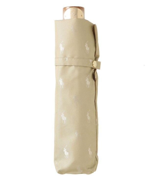MOONBAT POLO RALPH LAUREN（ポロ ラルフローレン） 折りたたみ傘 PPジャカード オフホワイト