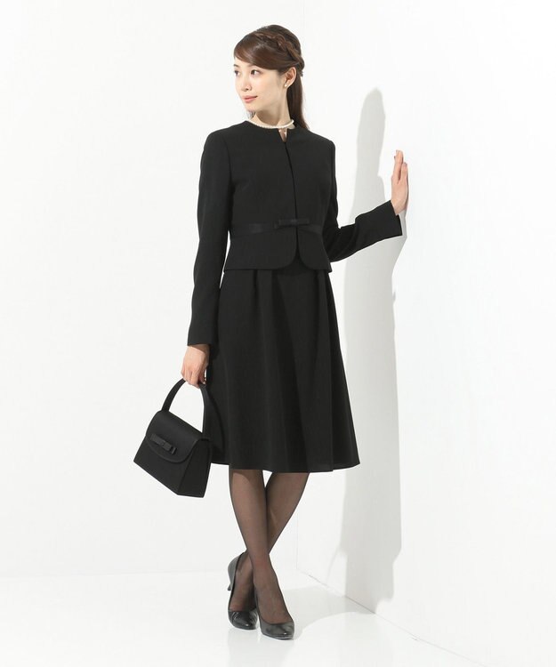 組曲 NOIR ガーシュストレッチバーズアイ ブラック系