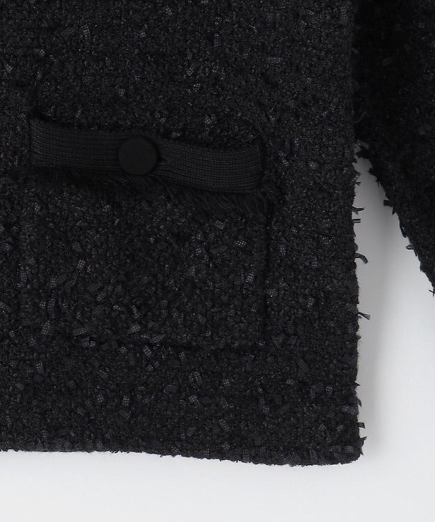 TOCCA 【洗える！】UNSNARL TWEED ニットカーディガン ブラック系