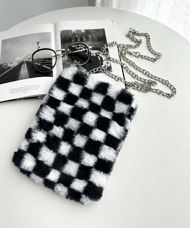 WEGO ファーチェーンミニショルダー 柄2