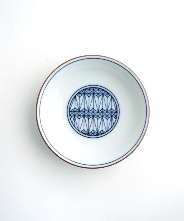 たち吉 【たち吉】染付宝づくし小皿〈５枚〉波佐見焼 ホワイト×ブルー
