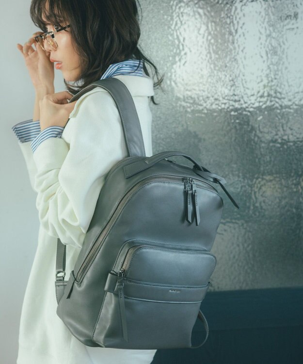 ACE BAGS & LUGGAGE W&.Day/Night ティルカ ラウンドリュック A4サイズ 14.0インチPC収納 19182 ダブルアンドデイナイト チャコールグレー