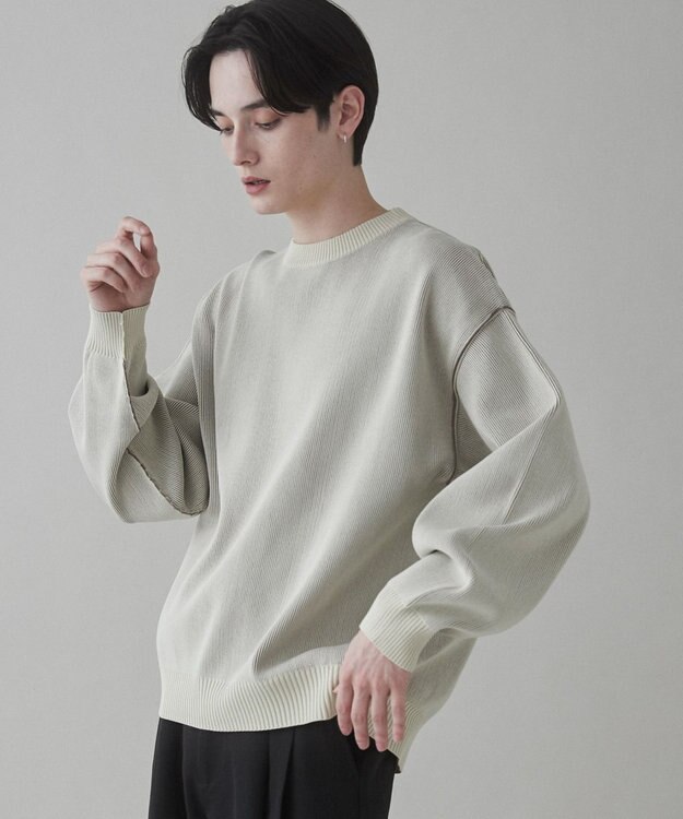 WEGO クリアライトリバーシブルプルオーバー ホワイト