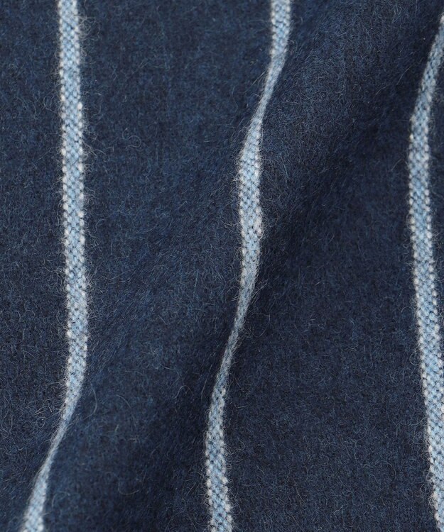 J.PRESS MEN カシミヤマフラー レジメンタルストライプ ブルー系1