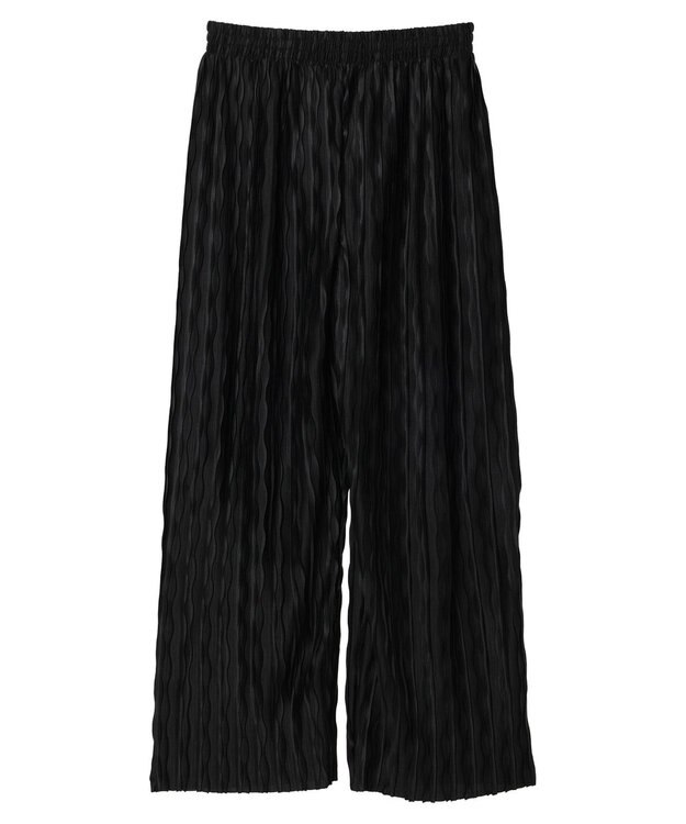 earth music&ecology リラックスセルフカットパンツ Black