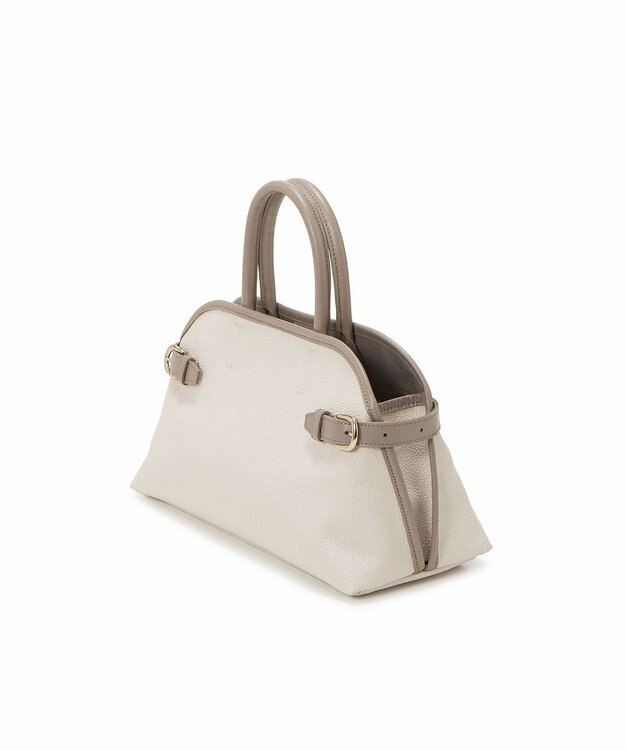 TOPKAPI 【Breath TOPKAPI】SCOTCH GRAIN スコッチグレイン ベルトデザイン ショルダー付き ミニトート バッグ クリーム