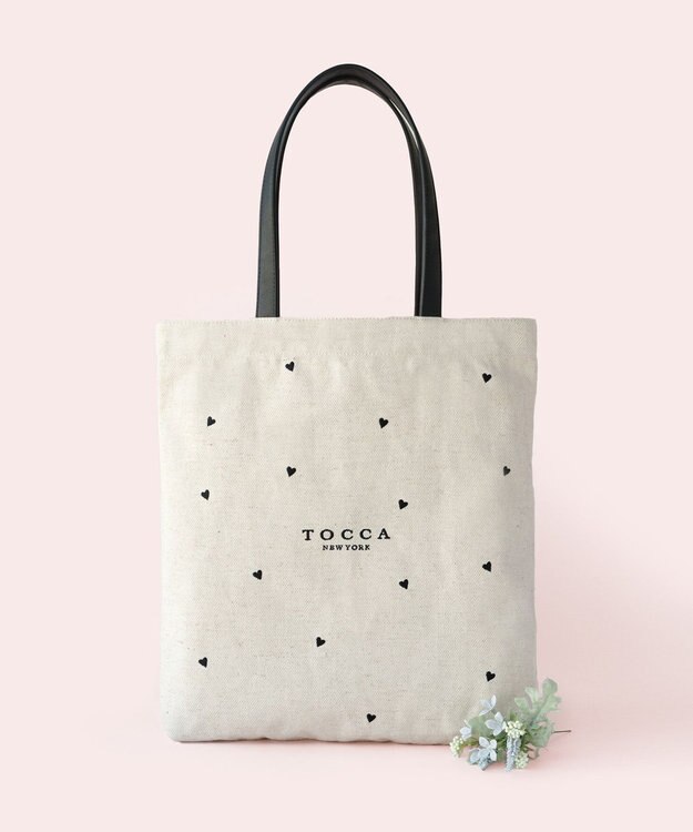 TOCCA 【WEB＆一部店舗限定・A4サイズ対応】CITTA CARINA TOTEBAG トートバッグ アイボリー系