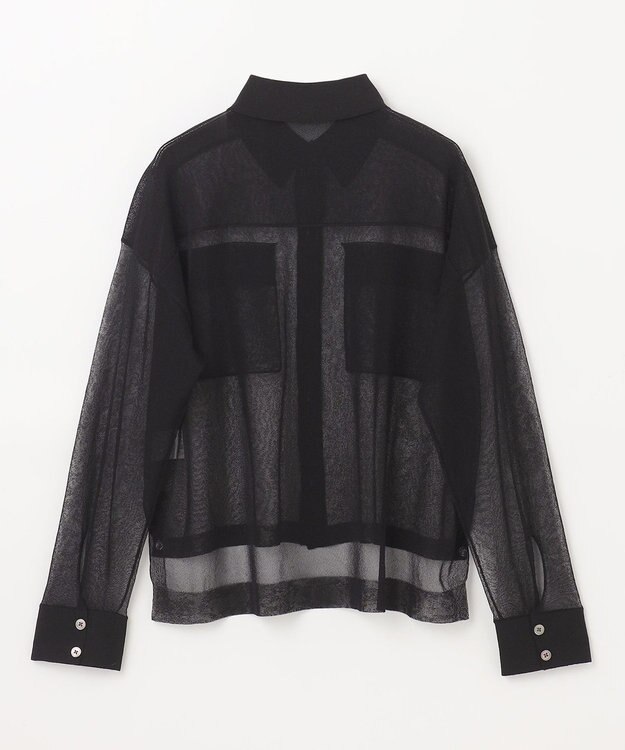 GRACE CONTINENTAL ニットシアーシャツ ブラック