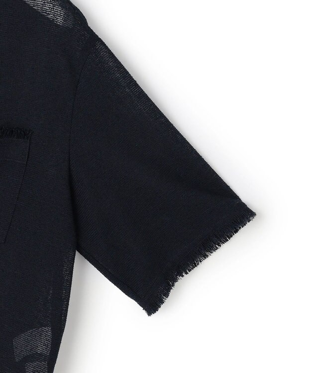 ICB L 【先行予約】サマーレノクロス ハーフスリーブジャケット ネイビー×ブラック