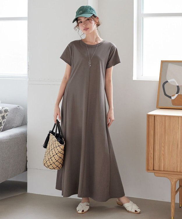 Tiaclasse シーグラスチェックバッグ ベージュ