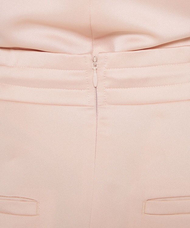 uncrave 【洗濯機洗い可】サテン ドロストスカート（uncrave WHITE） ベビーピンク