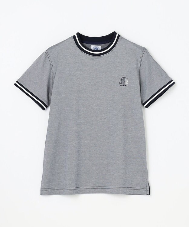 J.PRESS KIDS 【140-170㎝】COOLMAX コンビボーダー リブＴシャツ ネイビー系