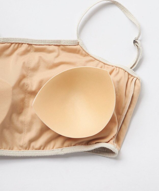 OP／FILA 【Ocean Pacific】ティアードトップス＋ショートパンツ付き 4点セット アイボリー