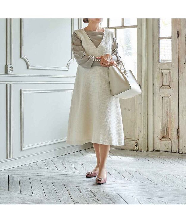 Riz raffinee <Riz raffinee>ビジューバックルパンプス ピンクスエード