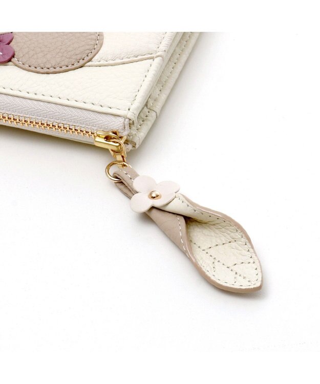 IBIZA アニマーダ　牛革　L字ファスナー財布（ゾウ） アイボリー