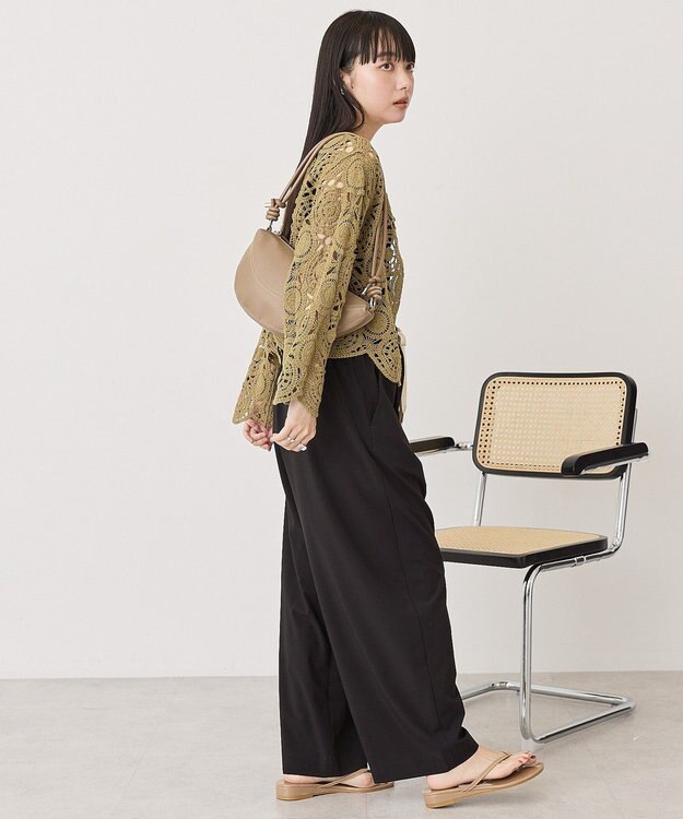 AMERICAN HOLIC ウエストドロストソフトバルーンパンツ Black