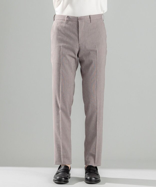 JOSEPH HOMME 新素材【洗える/ストレッチ】ピンヘッドリネンストレッチ　テーパードパンツ / CITY ベージュ系