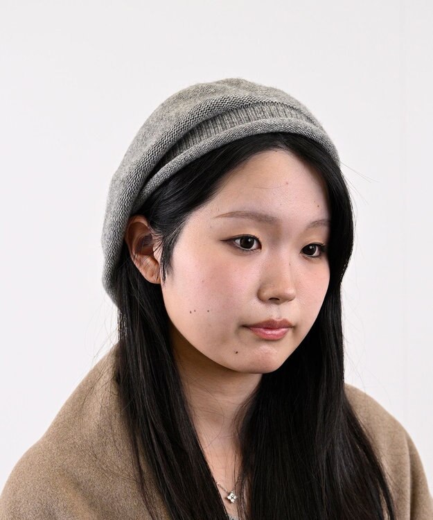 ATRENA 【日本製】カシミヤシルクベレー グレー