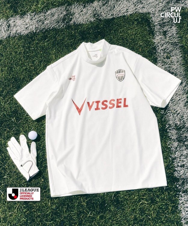 PW CIRCULUS 【UNISEX】J.LEAGUE モックネック J1所属の20クラブコラボ ゴルフ ヴィッセル神戸